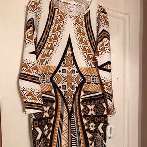 LulaRoe Julia Elegant Dress Unicorn Metalic